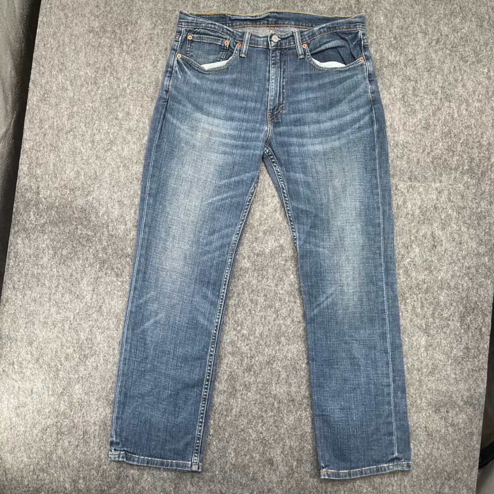 Levis 514 Straight Fit Jeans Mens W34 L30 Blue Denim